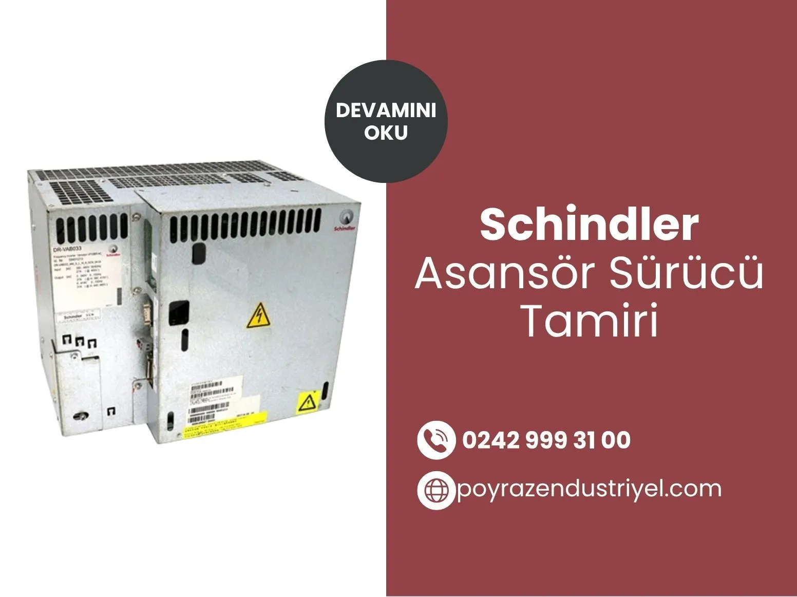 Schindler Asansör Sürücü Tamiri